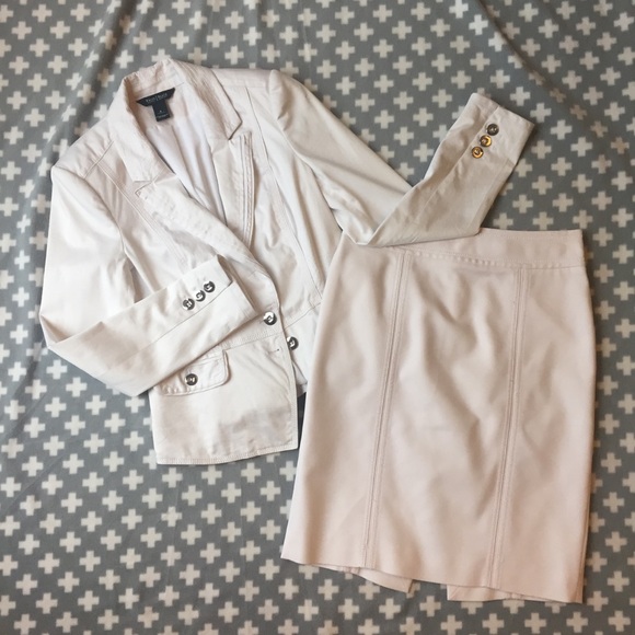 White House Black Market Jackets & Blazers - WHBM White Suit